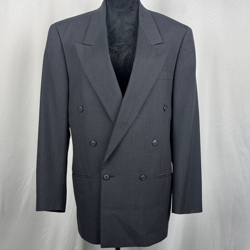Austin Grey Classic Double-Breasted Men's Blazer